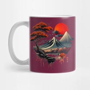 Japanese mountains Mug